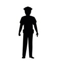 police silhouette icon