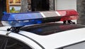 Police sirens lights Royalty Free Stock Photo