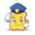 Police slice bread cartoon character
