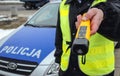 Police sobriety check in Poland