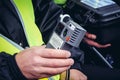 Police sobriety check in Poland