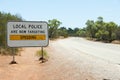 Police Speeding Sign Royalty Free Stock Photo