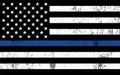 Police Support Flag Illustration Royalty Free Stock Photo