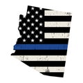 State of Arizona Police Support Flag Illustration