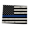 State of Colorado Police Support Flag Illustration