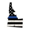 State of Idaho Police Support Flag Illustration