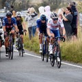 The race leaders going up Buller Hill at Tour de Britain 2021