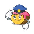 Police swiss roll character cartoon