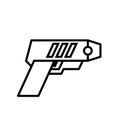 Police taser outline icon