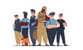 Police Team Cartoon