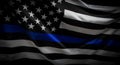 Police Thin Blue Line Flag