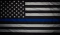 Police Thin Blue Line Flag