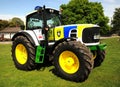 Police Tractor. Royalty Free Stock Photo