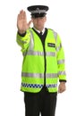 Police traffic stop Royalty Free Stock Photo