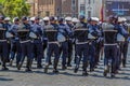 Police troops from the Rome in formation Royalty Free Stock Photo