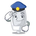 Police urinal isolated with in the mascot