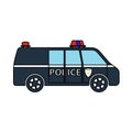 Police Van Icon Royalty Free Stock Photo