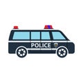 Police Van Icon Royalty Free Stock Photo