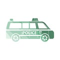 Police Van Icon Royalty Free Stock Photo