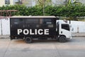 Police vehicle for transporting prisoners