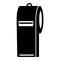 Police whistle icon, simple style
