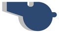 Police whistle, icon Royalty Free Stock Photo