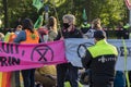 Police At Work During The Rebellion Extinction Demonstration At Amsterdam South The Netherlands 21-9-2020