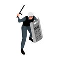 Policeman Isometric Icon Royalty Free Stock Photo