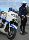 Policeman biker