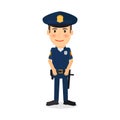 Policeman cartoon character