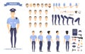 Policeman character set.