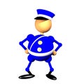 Policeman clipart Royalty Free Stock Photo