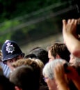Funny British Policeman in the crowds London England Royalty Free Stock Photo