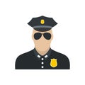 Policeman flat icon