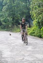 The policeman in the forest park in chitwan,Nepal