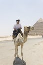 Policeman in front of the Pyramid of Khafre