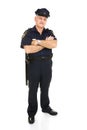 Policeman - Full Body Isolated Royalty Free Stock Photo