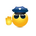 Policeman with glasses