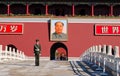 Policeman and Mao's portrait