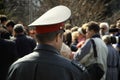 Policeman on the mass-meeting