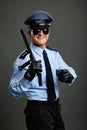 Policeman shows on you