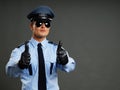 Policeman shows on you Royalty Free Stock Photo