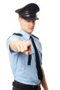 Policeman shows on you