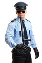 Policeman in sunglasses Royalty Free Stock Photo