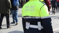 Policeman with uniform and the text POLIZIA LOCALE that meas Loc