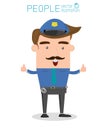 Policeman, Vector Illustration