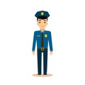 Policeman Vector Illustration.