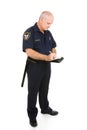 Policeman Writing Ticket Royalty Free Stock Photo