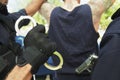 Policemen Arresting Criminal Royalty Free Stock Photo