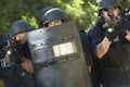 Policemen With Guns And Shield